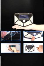 Güneş Enerjili Bahçe Aydınlatma Lambası Solar 100 Led Lamba - Görsel 3