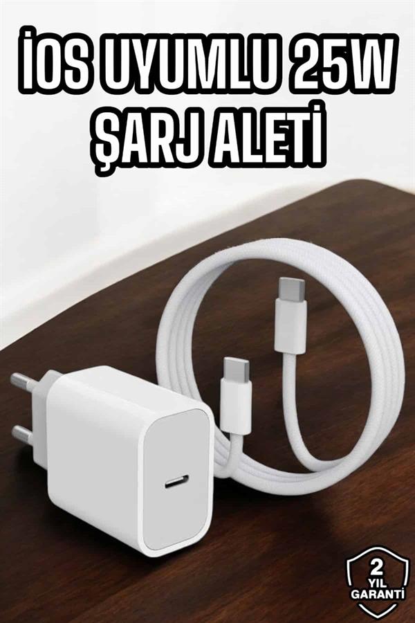 Compressed by jpeg-recompress Şarj Aleti İOS 15/15 Pro Max Uyumlu Şarj Adaptörü ve Kablosu - Görsel 1