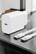 İOS Uyumlu Type-C Girişli Hızlı Şarj 15/15 Pro Max Adaptör ve Kablosu - Görsel 4