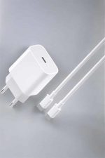 İOS Uyumlu Type-C Girişli Hızlı Şarj 15/15 Pro Max Adaptör ve Kablosu - Görsel 5