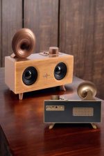 Bluetooth Hoparlör Ahşap Klasik Retro Gramofon Bluetooth Müzik Kutusu - Görsel 5