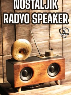 Nostaljik Görünümlü Bluetooth Bağlantılı Speaker