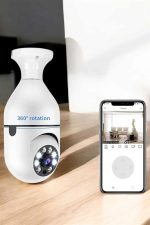 Güvenlik Kamerası Wifi Kamera Duylu Ev Kamerası Wifi Bağlantılı Dönebilen - Görsel 5