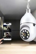 Wifi Kamera Duylu Ampul Görünümlü 360 Derece Dönebilen Ev Kamerası - Görsel 3