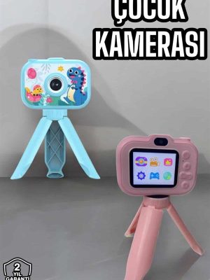 Ayaklı Mini Fotoğraf Makinesi Çocuk Için Eğitici Video Kamera