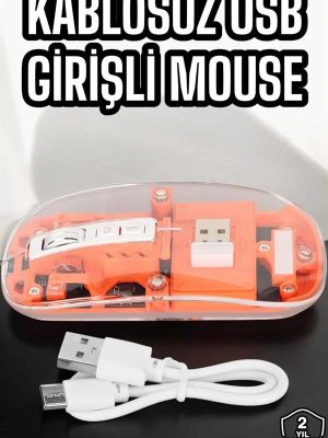 Fare Mouse Çift Modlu Kablosuz Bağlantılı 2.4GHz Destekli