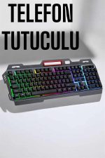 Led Işıklı Oyuncu Klavye Usb Girişli RGB Işıklı Q Klavye Mouse Hediyeli - Görsel 4