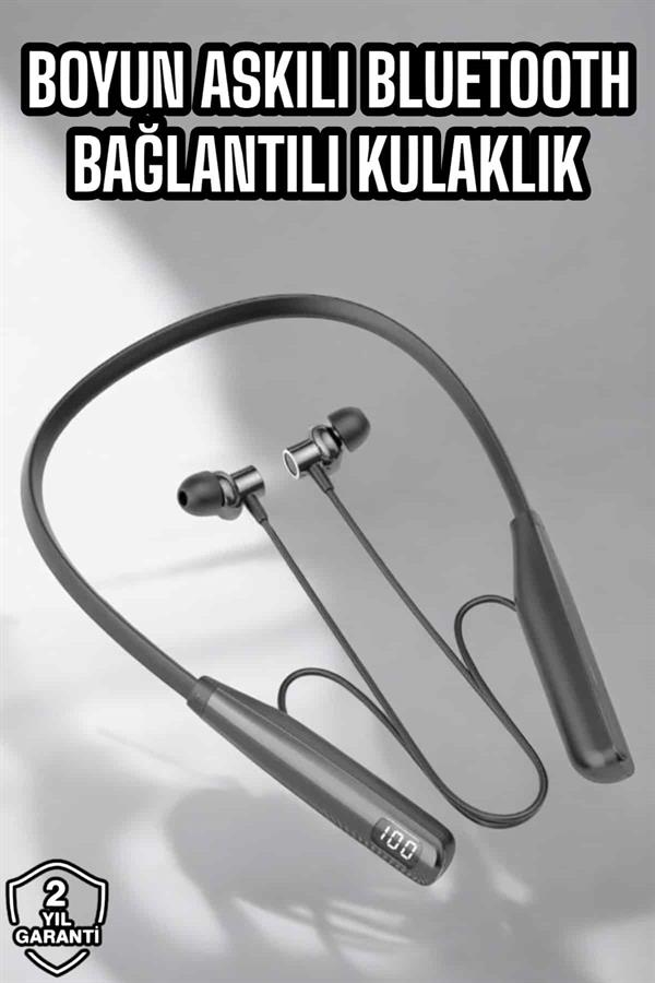 Compressed by jpeg-recompress Boyun Bantlı Bluetooth Kulaklık Yüksek Ses Kaliteli 100 Saat Kulaklık - Görsel 1