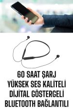 Mikrofonlu Kablolu Bluetooth Kulaklık Yeni Nesil Yüksek Ses Kaliteli - Görsel 5