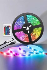 Yeni Nesil RGB Işıklı 10Metre Şerit Led Kumandalı Şarj Edilebilir - Görsel 4