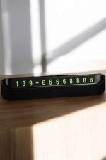 Araç İçi Numaratör Numaralık Torpido Üstü Açılır Kapanır Telefon Numarası Bırakma - Görsel 5