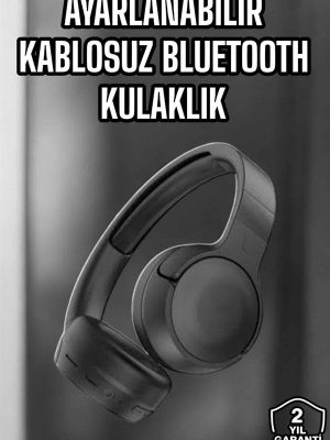 Kulak Üstü Kablosuz Bluetooth Kulaklık Gürültü Önleyici Uzun Şarj Süreli