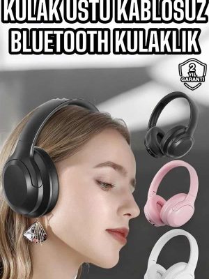 Kablosuz Bluetooth Kulaklık ANC/ENC Destekli Kulak Üstü Yüksek Ses Kaliteli