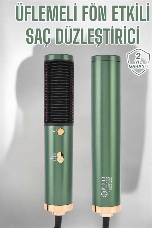 Compressed by jpeg-recompress Üflemeli Fön Tarak Düzleştirici Seramik Kaplama Elektriklenme Karşıtı - Görsel 1