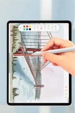 Tablet Kalemi iOS Android Windows Uyumlu Yedek Uçlu Universal Çizim Kalemi - Görsel 3