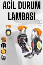 yeni nesil Kamp Feneri Çok Fonksiyonlu Fener Anahtarlık Usb Çakmaklı Cam Kırıcı Kemer Kesici Açacak - Görsel 5