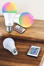 RGB Led Lamba Led Işık Ampul Renk Değiştirebilen 100 Watt - Görsel 2