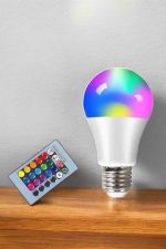 Led Ampul Enerji Dostu RGB Işıklı 100W Led Işık - Görsel 3