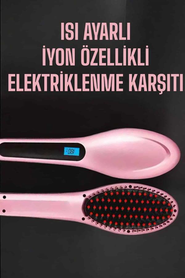 Compressed by jpeg-recompress Fön Tarağı Saç Düzleştirici Sıkı Dişli Isı Ayarlı Elektriklenme Karşıtı - Görsel 1
