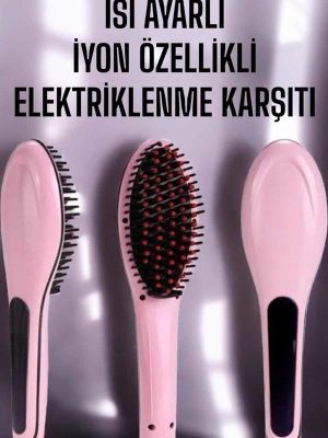 Saç Düzleştirici Tarak Isı Ayarlı Yıpranma Önleyici Düzleştirici Fön Tarak