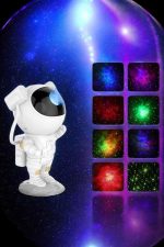 Astronot Bluetooth Hoparlör Gökyüzü Projektör Gece Lambası - Görsel 3