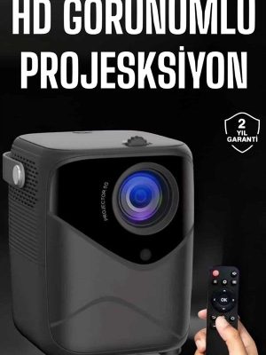 Yüksek HD Görünümlü Taşınabilir Projeksiyon Cihazı