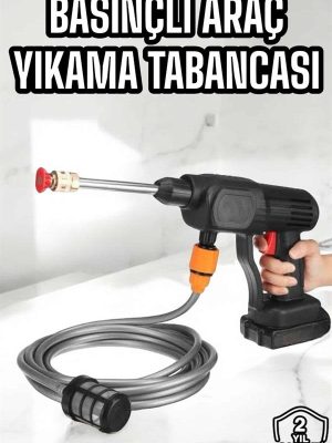 Yeni Nesil Araç Yıkama Şarjlı Tabancası Basınçlı Su Hazneli