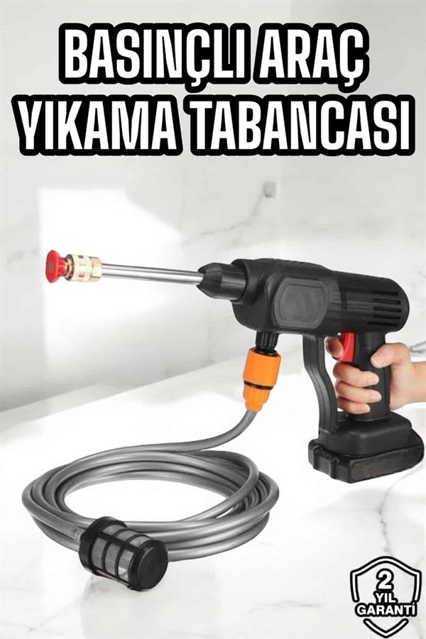 Compressed by jpeg-recompress Yeni Nesil Araç Yıkama Şarjlı Tabancası Basınçlı Su Hazneli - Görsel 1