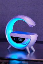 Bluetooth Hoparlör 15W Kablosuz Hızlı Şarj LED Gece Lambası - Görsel 2
