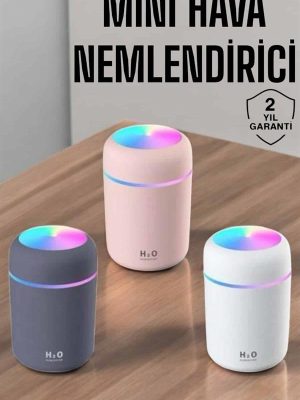 Buharlı Hava Nemlendirici Aromaterapi Renk Değiştirilebilir