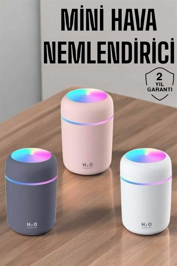 Compressed by jpeg-recompress Buharlı Hava Nemlendirici Aromaterapi Renk Değiştirilebilir - Görsel 1