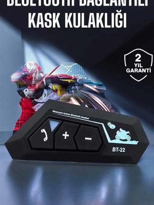Kask Kulaklık Bluetooth Motosiklet Kulaklık Intercom Su Geçirmez