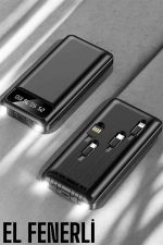 Powerbank 20.000 Mah Dijital Göstergeli LCD Ekran Uzun Pil Ömrü - Görsel 5