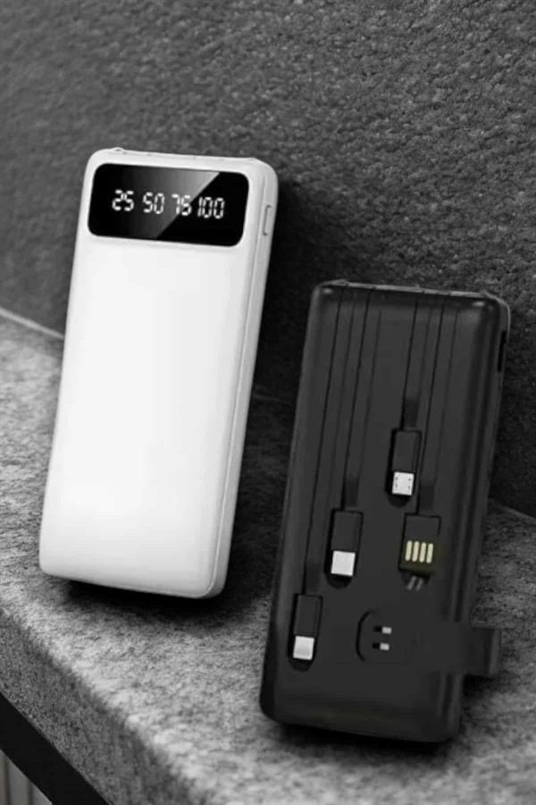 Compressed by jpeg-recompress Powerbank 20.000 Mah LCD Ekran USB Lightning Type-C Uyumlu İOS ve Android - Görsel 1