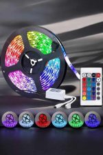 Led Işık 5 Metre Şerit Led RGB Işıklı - Görsel 2