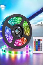 5 Metre Şerit Led RGB Işıklı Kumandalı Güç Adaptörü Her Ortama Uygun - Görsel 5