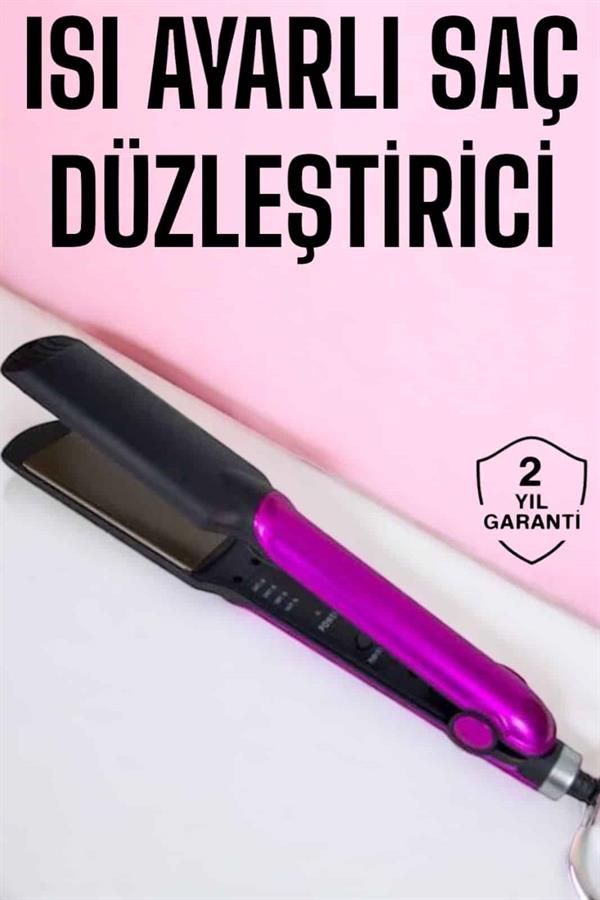 Compressed by jpeg-recompress Saç Düzleştirici Isı Ayarlı Seramik Kaplama Döner Kablo Yıpranma Karşıtı - Görsel 1