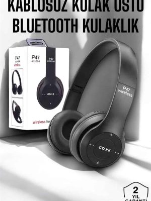 Kulak Üstü TF Kart ve AUX Destekli Ergonomik Bluetooth Kulaklık