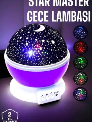Çocuklara Özel Yıldızlı Gece Lambası
