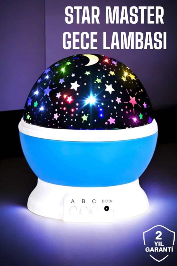 Compressed by jpeg-recompress Yıldızlı Gökyüzü Projeksiyon Gece Lambası Hareketli Işık Şovu - Görsel 1