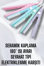 Kompakt ve Hafif: Elektriklenme Karşıtı Mini Saç Düzleştirici - Görsel 4
