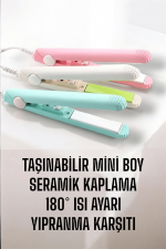 Seramik Kaplama Taşınabilir Mini Saç Düzleştirici Seyahat Dostu Tasarım - Görsel 4