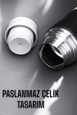 500 ml Kapasiteli Taşınabilir Basınçlı Termos Seti Günlük Kullanım için İdeal - Görsel 2
