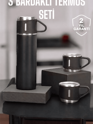500 ml Kapasiteli Taşınabilir Basınçlı Termos Seti Günlük Kullanım için İdeal