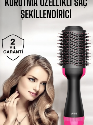 1200 Watt Gücünde, Negatif İyon Teknolojili, 3 Isı Kademeli Fön Tarağı