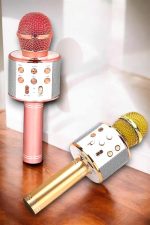 Kablosuz Bluetooth Karaoke Mikrofon USB ve AUX Girişli, Yüksek Ses Kalitesi - Görsel 5