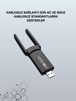 Realtek Chipsetli 5G Destekli Yüksek Hızlı Ağ Adaptörü