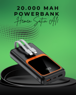 20000 mAh Taşınabilir Powerbank | Çok Kablolu, Hızlı Şarj Destekli (22.5W) - Görsel 5