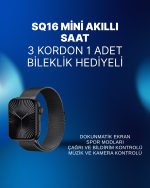 Mini Series 10 SQ-16  Akıllı Saat | 3 Kordon + Bileklik Hediyeli, Tüm Telefonlarla Uyumlu - Görsel 5