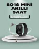 SQ-16 Mini Series 10 Akıllı Saat – 3 Kordon + Hediye Bileklik - Görsel 5